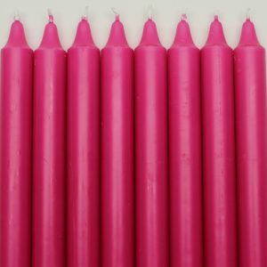 Ö-Utgående färgade kronljus 100% stearin SVANEN cerise