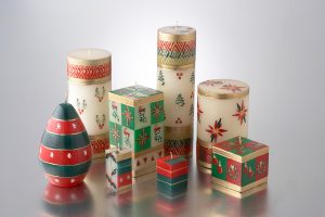 Handmålade ljus Christmas collection