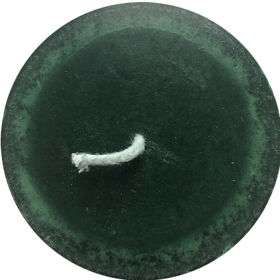 MÖRKGRÖN Blockljus stearin 7x11cm SVANEN -SLUT 2024