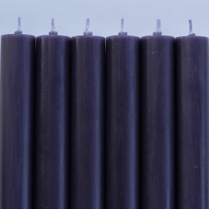 Rustikljus med platt topp AUBERGINE