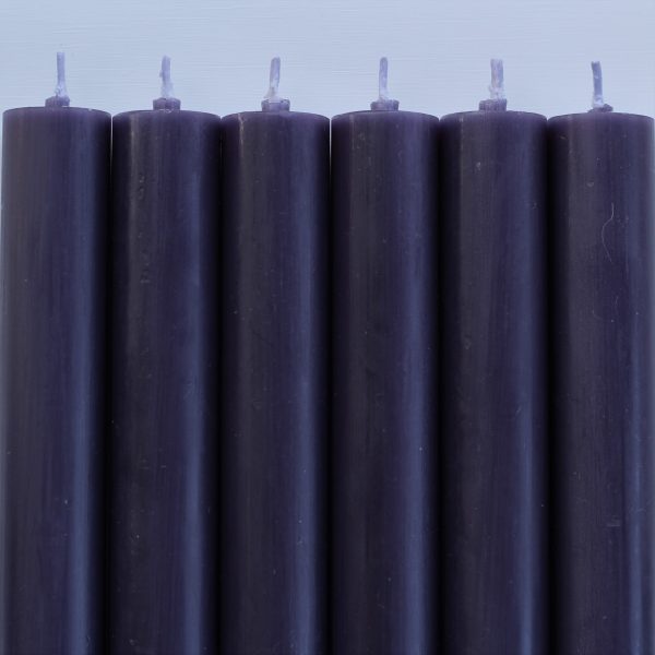 Rustikljus med platt topp AUBERGINE
