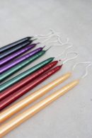 Antikljus i ask 6 st 35cm lackade