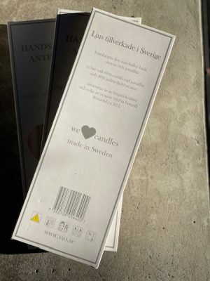 Antikljus i ask 6st 35cm matta - Bild 3