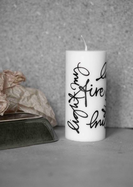 Blockljus stearin " light my fire "