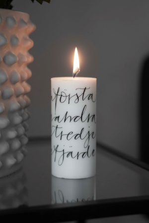 Blockljus stearin "advent"