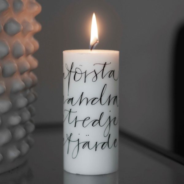 Blockljus stearin "advent"