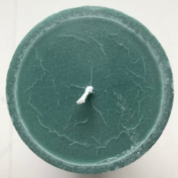 ANTIKGRÖN Blockljus stearin 7x11cm SVANEN