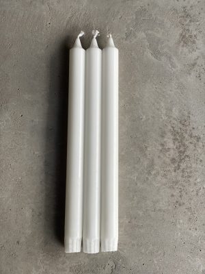 VIT Kronljus 100% stearin SVANEN