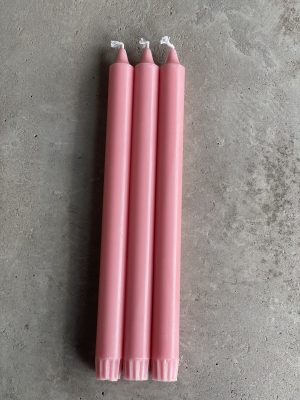 ROSA Kronljus 100% stearin SVANEN