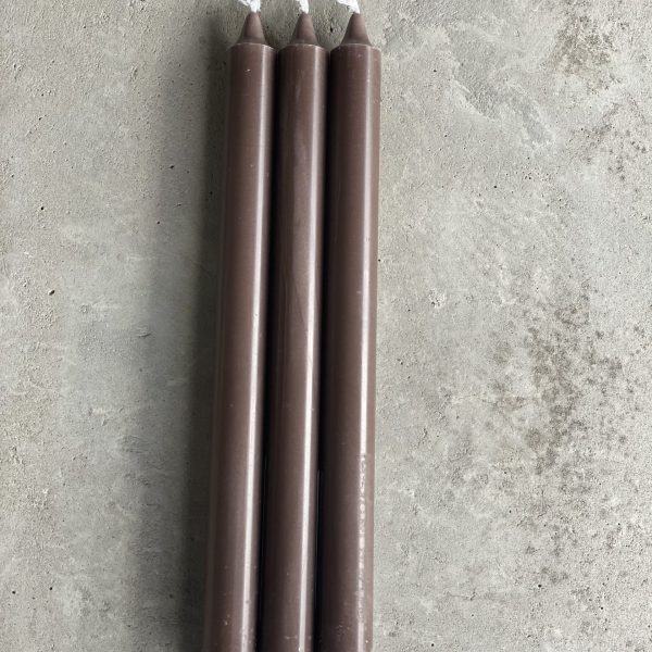 MÖRK LIN Kronljus 100% stearin SVANEN