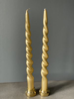 Skruvat ljus METALLIC GULD