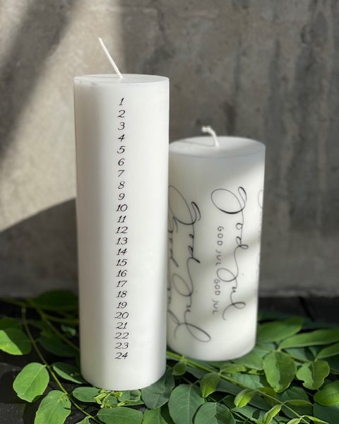 Blockljus stearin advent 1-24
