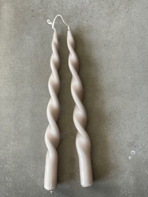 Skruvat ljus MATT BEIGE