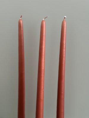 Antikljus CARL LARSSON 35cm handstöpta 6-pack ANTIKROSA