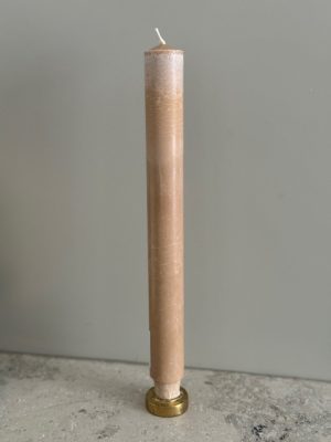 BEIGE Slottsljus 100% stearin SVANEN 3X30cm