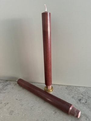 CHOKLAD Slottsljus 100% stearin SVANEN 3X30cm