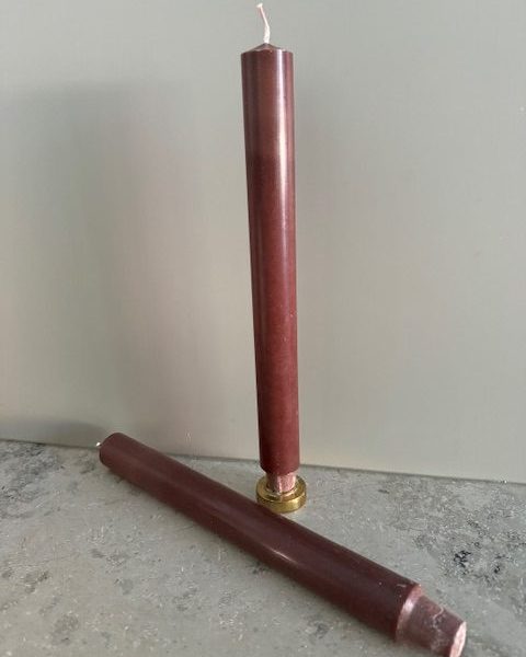 CHOKLAD Slottsljus 100% stearin SVANEN 3X30cm
