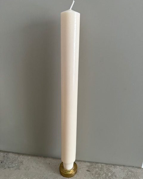 ELFENBEN Slottsljus 100% stearin SVANEN 3X30cm
