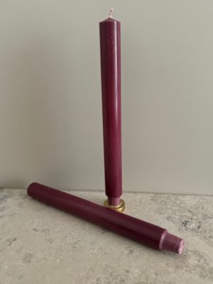 VINRÖD Slottsljus 100% stearin SVANEN 3X30cm