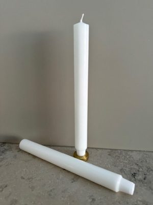 VIT Slottsljus 100% stearin SVANEN 3X30cm