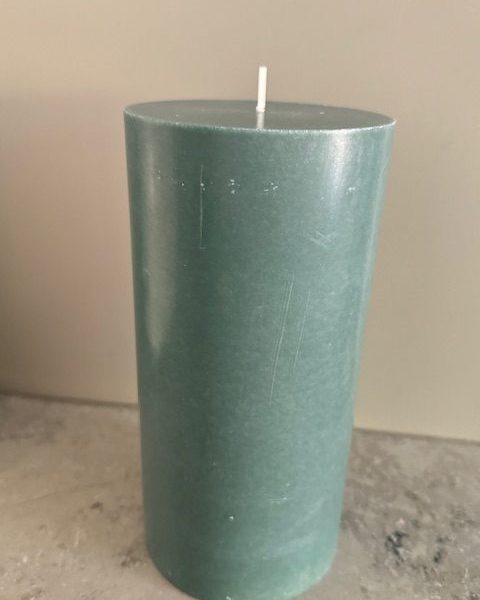 ANTIKGRÖN Blockljus SVANEN 100% stearin 9,6X20 cm