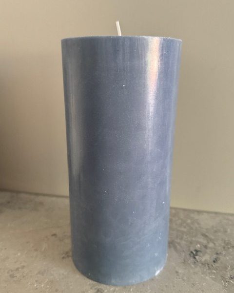 BLÅGRÅ Blockljus SVANEN 100% stearin 9,6X20 cm