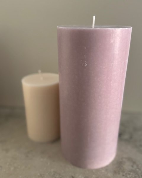 DIMROSA Blockljus SVANEN 100% stearin 9,6X20 cm