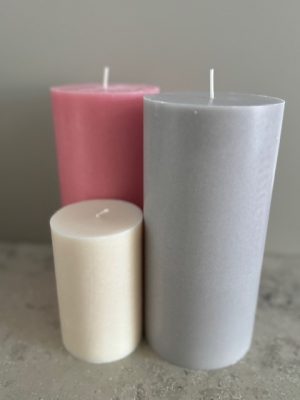 LJUSGRÅ Blockljus SVANEN 100% stearin 9,6X20 cm