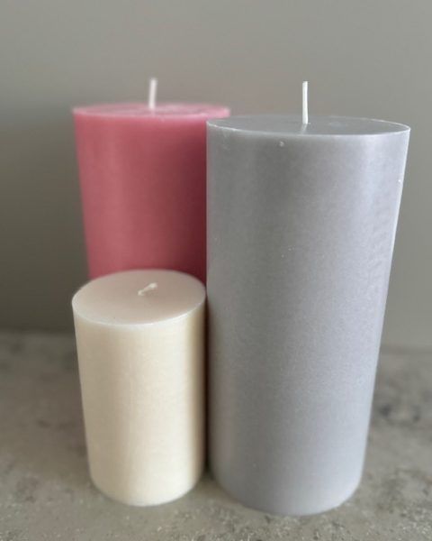 LJUSGRÅ Blockljus SVANEN 100% stearin 9,6X20 cm