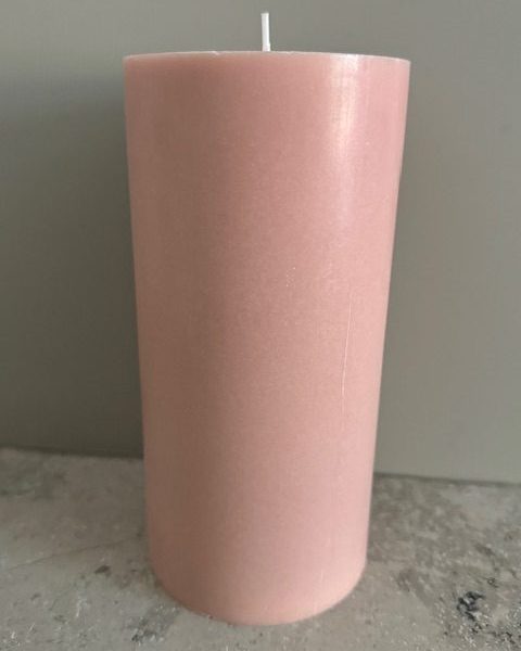LJUSROSA Blockljus SVANEN 100% stearin 9,6X20 cm