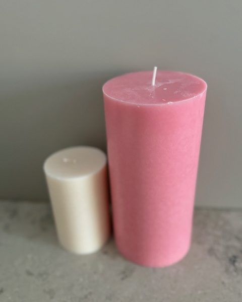 ROSA Blockljus SVANEN 100% stearin 9,6X20 cm