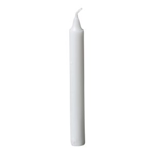 Kronljus 2,3x14cm svarvad fot 100% stearin