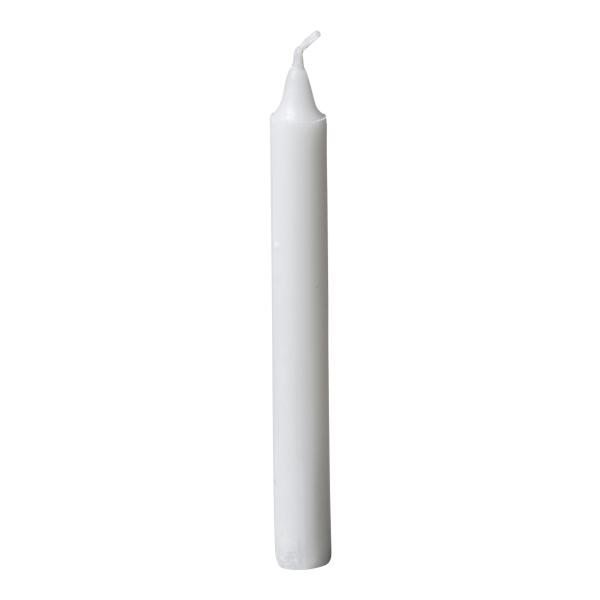 Kronljus 2,3x14cm svarvad fot 100% stearin