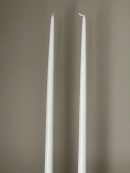 Antikljus spiror 53cm matt vit