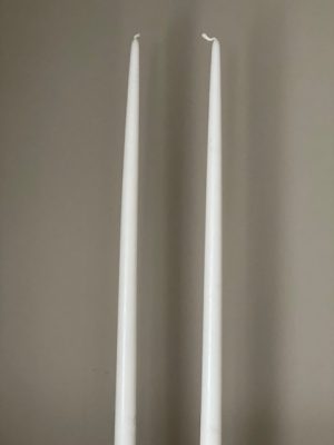 Antikljus spiror 53cm matt vit - Bild 2
