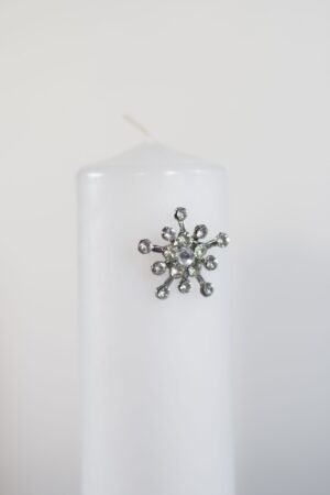 Ljussmycke Snöflinga glasstenar