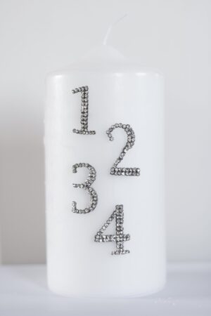 Ljussmycke Advent 1-2-3-4 glasstenar