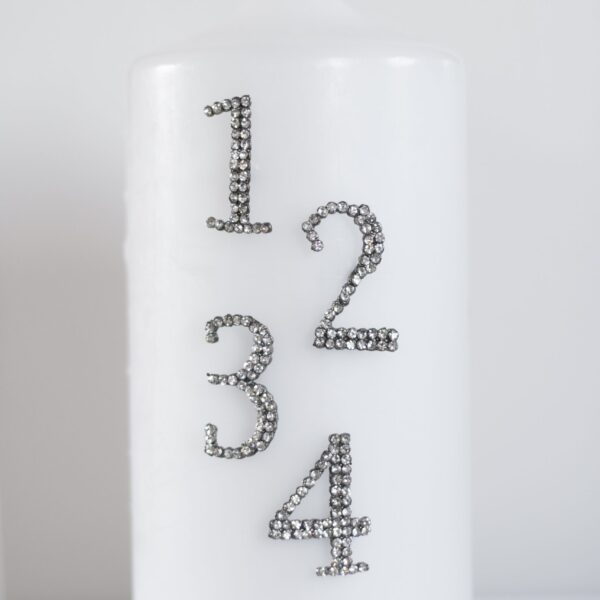 Ljussmycke Advent 1-2-3-4 glasstenar