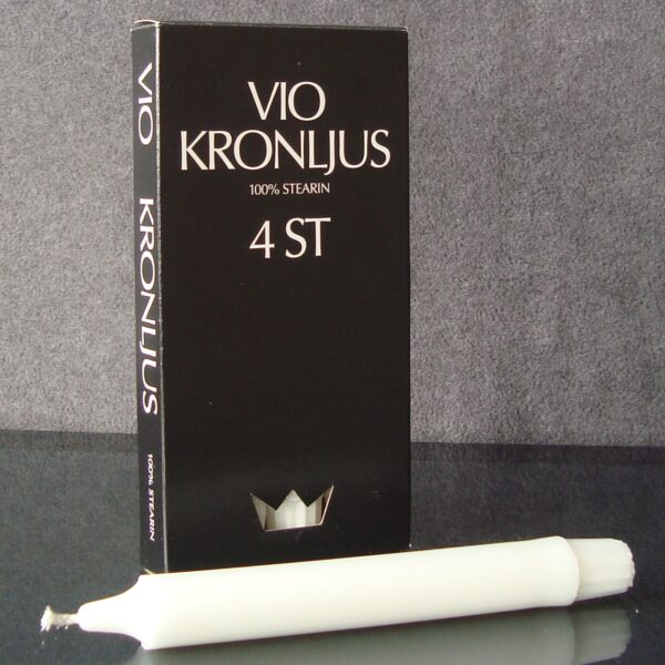 Kronljus 4-pack vita