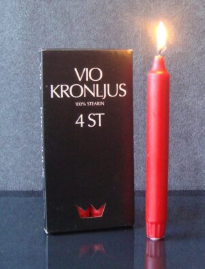 Kronljus 4-pack röda