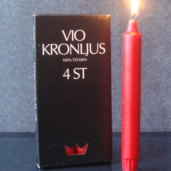 Kronljus 4-pack röda