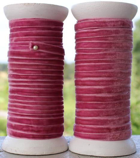 Sammetsband rosa