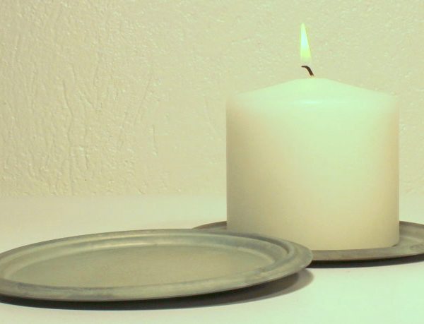 Ljusfat zink 13cm