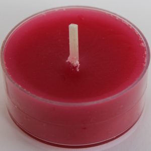Värmeljus i plastkopp cerise