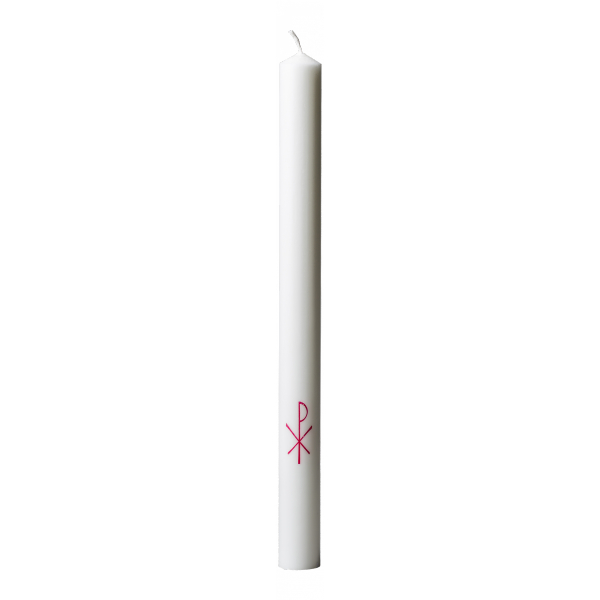 Dopljus m kristusmonogram 30x370mm 100% stearin