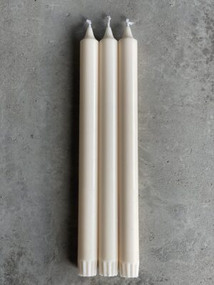 ELFENBEN Kronljus 100% stearin SVANEN