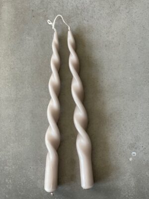 Skruvat ljus MATT BEIGE